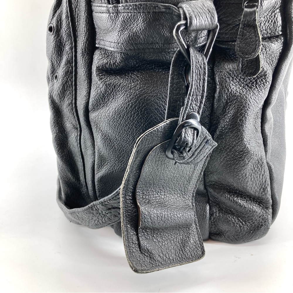 Vintage Scully Black Leather Large Shoulder Bag - Picture 9 of 14